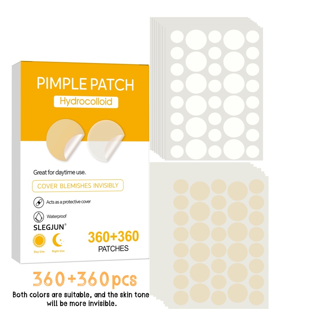Skincare Gentle - 360 Patchs Hydrocolloïdes Ronds pour l'Acné