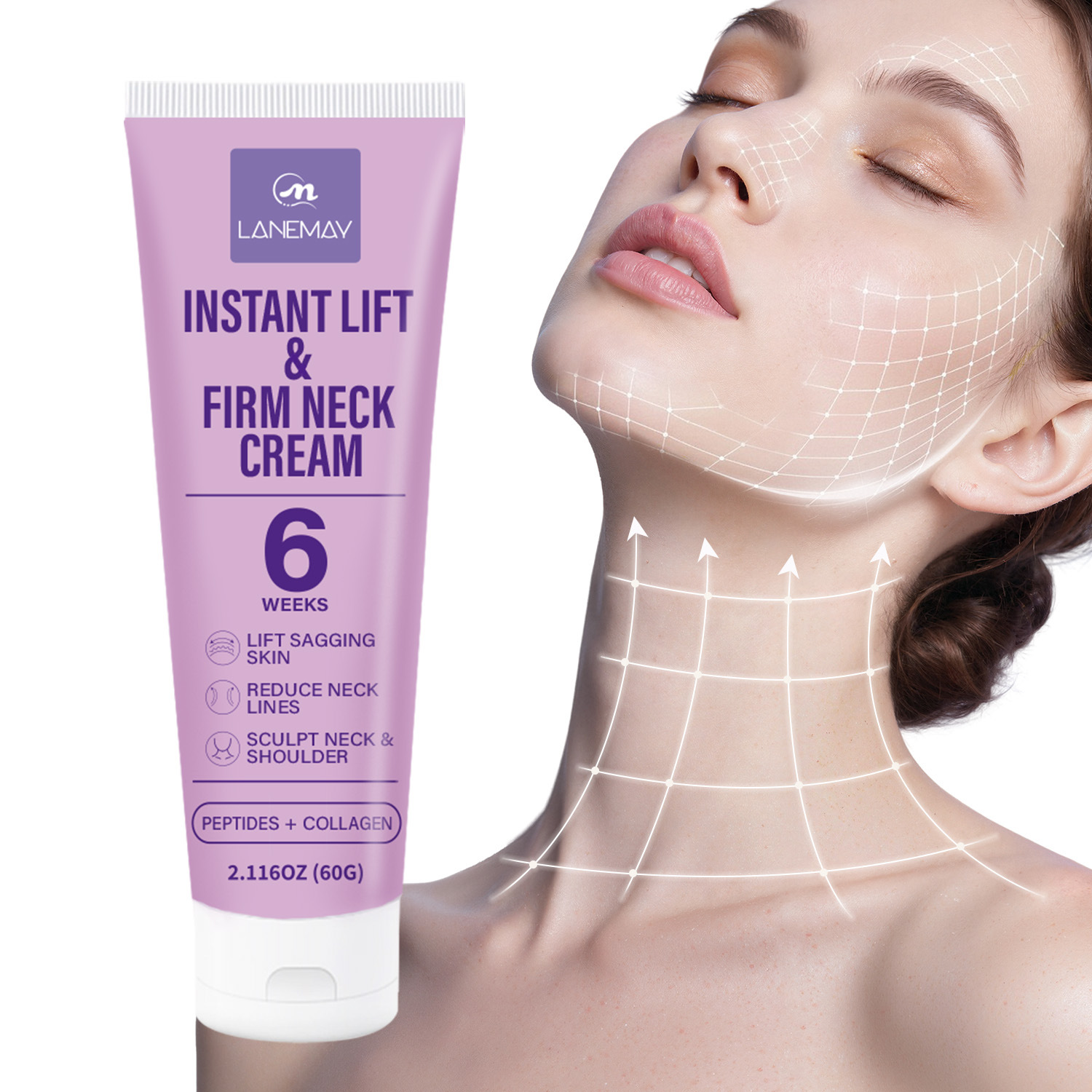 Peptide Neck Cream - Crème raffermissante instantanée pour le cou