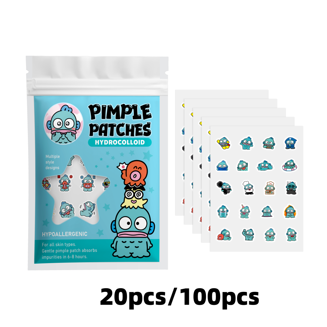 Skincare Gentle - Patchs anti-boutons Hello Kitty, 100/20 pièces,