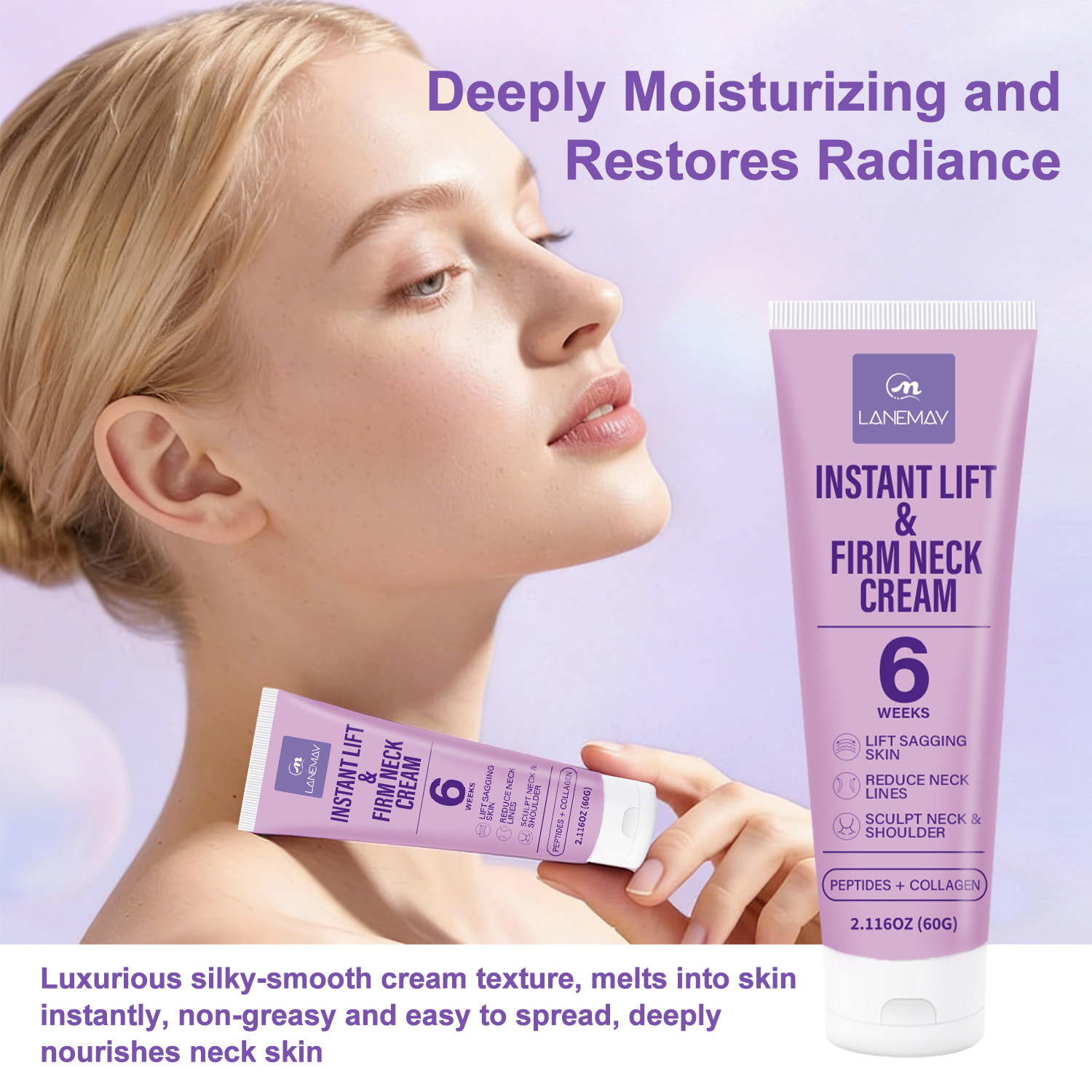 Crème raffermissante instantan - Peptide Neck Cream avis et prix