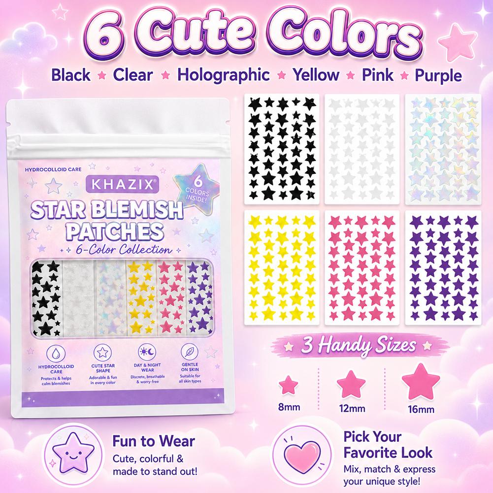 Patchs anti-boutons étoiles se - Skincare Gentle avis et prix