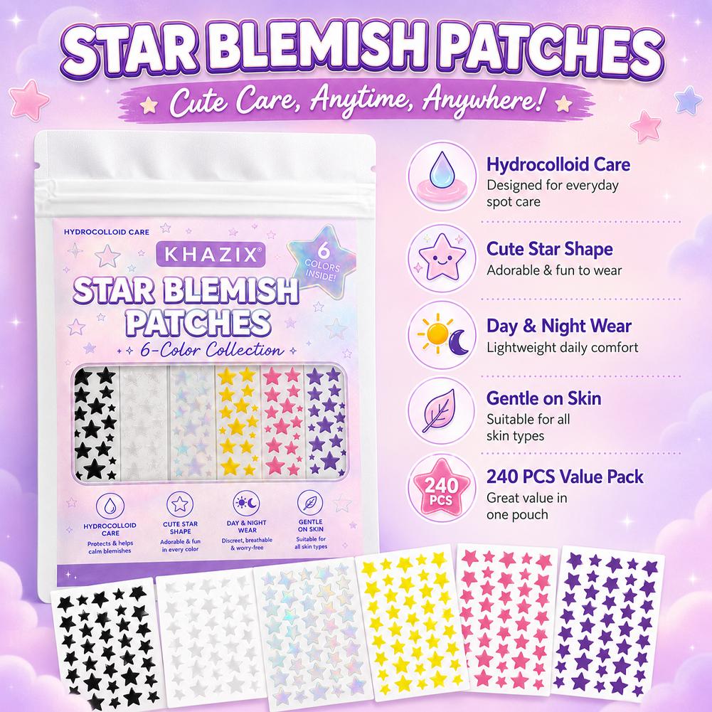 Patchs anti-boutons étoiles se - Skincare Gentle avis et prix