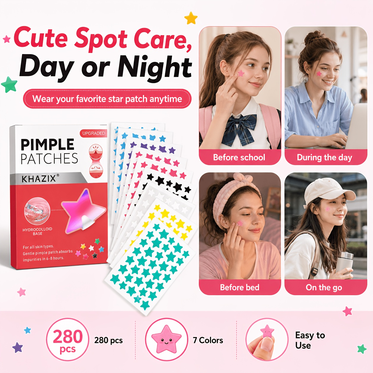 280 Patchs Étoiles Anti-Bouton - Skincare The Originote avis et prix